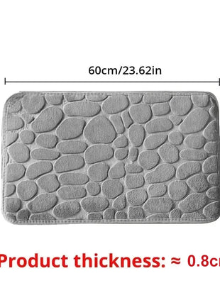 Embossed Pebble Anti-Slip Floor Mat – Bathroom & Living Room