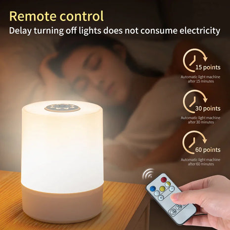 Multicolor Night Lamp With Remote Control