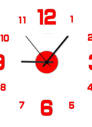 3D Wall Decal Decorative Clock -  acrylic material