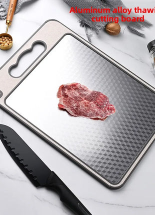 Stainless Steel Double-Sided Cutting Board
