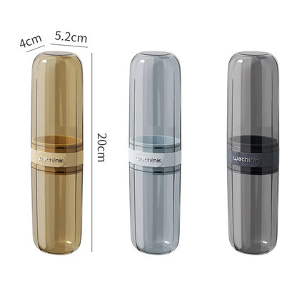 Portable Travel Toothpaste Toothbrush Protector Case — Easy-Clean D…