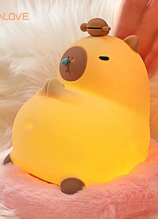 Capybara LED Night Light Alarm Clock