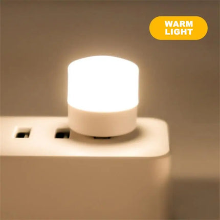 USB Rechargeable PIR Motion Sensor LED Night Light — Soft Glow Bed