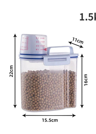 Food Storage Pail with Measuring Cup