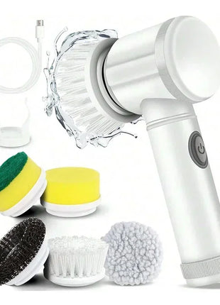 Rechargeable ergonomic handle Electric Spin Scrubber
