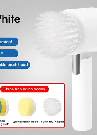 Rechargeable ergonomic handle Electric Spin Scrubber