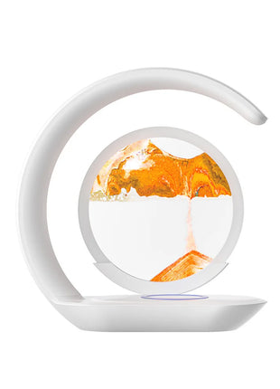Rechargeable Glass Sand Art Table Lamp
