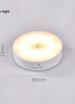 USB Rechargeable PIR Motion Sensor LED Night Light