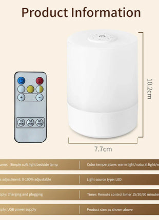 Multicolor Night Lamp With Remote Control