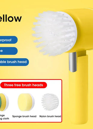 Rechargeable ergonomic handle Electric Spin Scrubber
