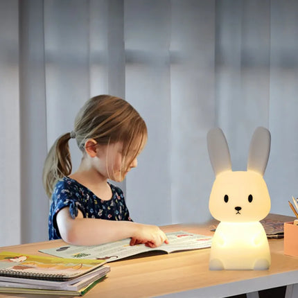 Cute Rabbit Touch Sensor LED Night Light — Soft Glow Bedside Light