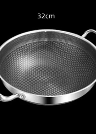 Non-Stick Stainless Steel Honeycomb Frying Pan