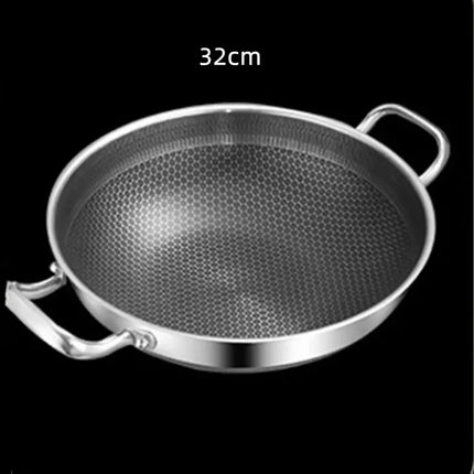 Stainless Steel Honeycomb Non-Stick Frying Pan