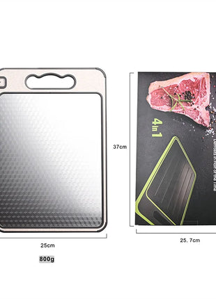 Stainless Steel Double-Sided Cutting Board