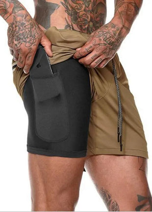 Men Workout Training Gym Fitness Shorts