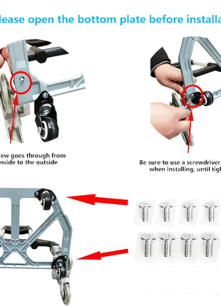 Heavy-Duty Folding Stair Climbing Trolley