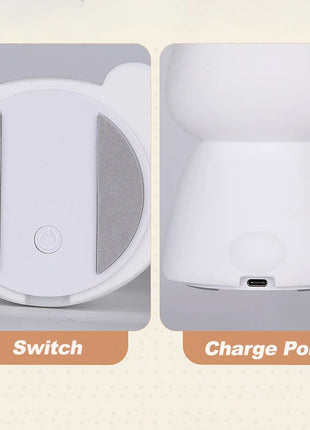 Cute Rabbit Touch Sensor LED Night Light