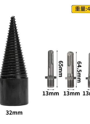 WoodCrack Pro Drill Set – Fast, Easy Firewood Splitting