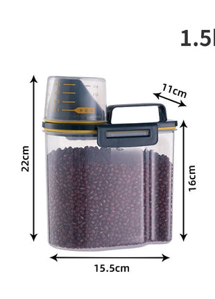 Food Storage Pail with Measuring Cup
