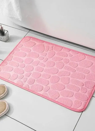 Embossed Pebble Anti-Slip Floor Mat – Bathroom & Living Room