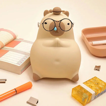 Capybara LED Night Light Alarm Clock — Soft Glow Bedside Light