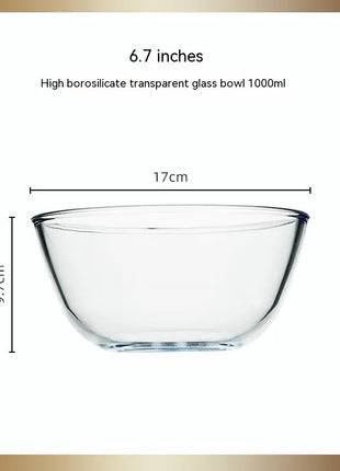 Transparent Glass Large Salad Bowl – Elegant & Versatile Dining
