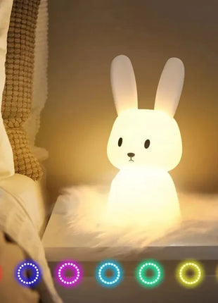 Cute Rabbit Touch Sensor LED Night Light