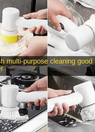 Rechargeable ergonomic handle Electric Spin Scrubber