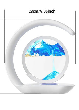 Rechargeable Glass Sand Art Table Lamp
