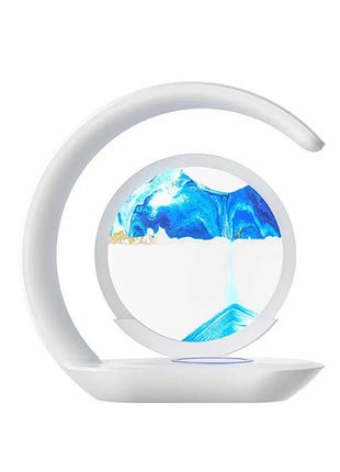 Rechargeable Glass Sand Art Table Lamp