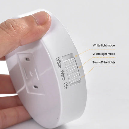 USB Rechargeable PIR Motion Sensor LED Night Light — Soft Glow Bed