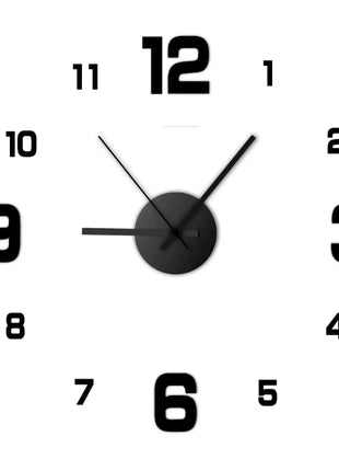 3D Wall Decal Decorative Clock -  acrylic material