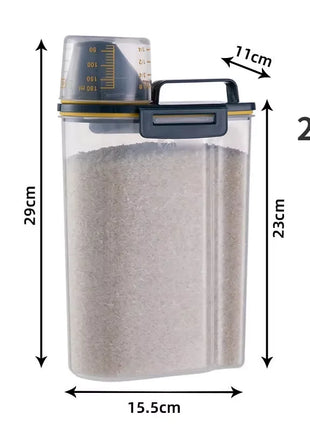 Food Storage Pail with Measuring Cup