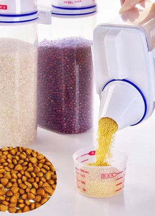 Food Storage Pail with Measuring Cup