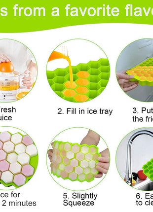 Silicone Ice cubes Maker - Reusable Trays
