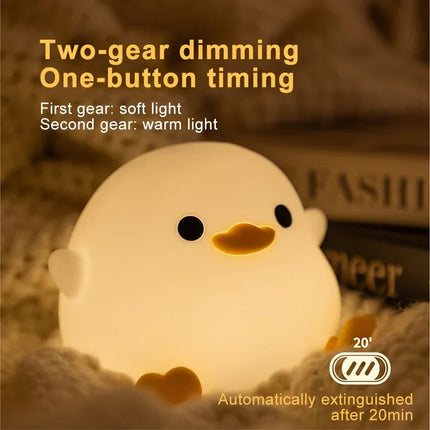 LED Night light Cute Duck Lamp — Soft Glow Bedside Light