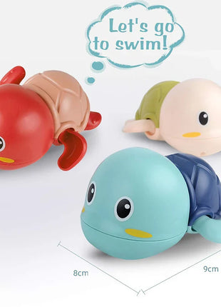 Baby Bath Toys – Wind-Up Whale &amp; Turtle Swimming Set