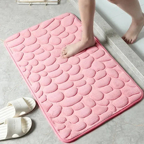 Embossed Pebble Anti-Slip Floor Mat – Bathroom & Living Room