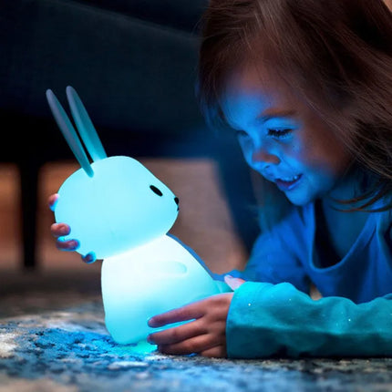 Cute Rabbit Touch Sensor LED Night Light — Soft Glow Bedside Light