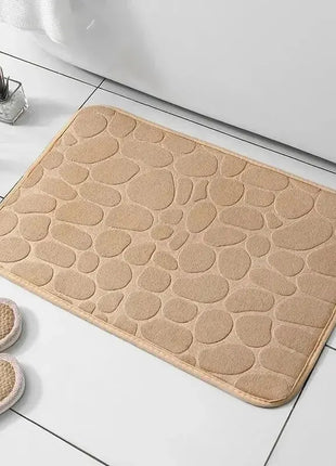 Embossed Pebble Anti-Slip Floor Mat – Bathroom & Living Room