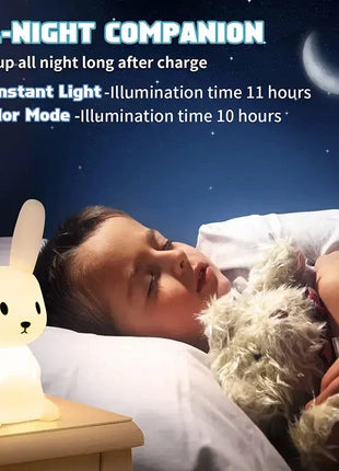 Cute Rabbit Touch Sensor LED Night Light