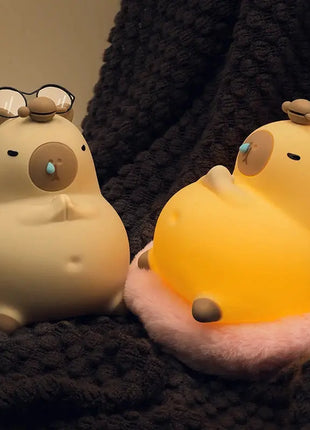 Capybara LED Night Light Alarm Clock