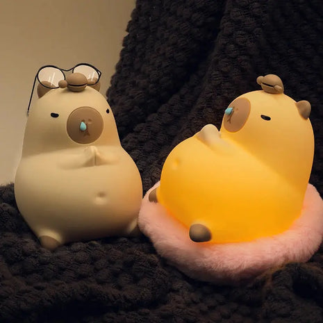 Capybara LED Night Light Alarm Clock