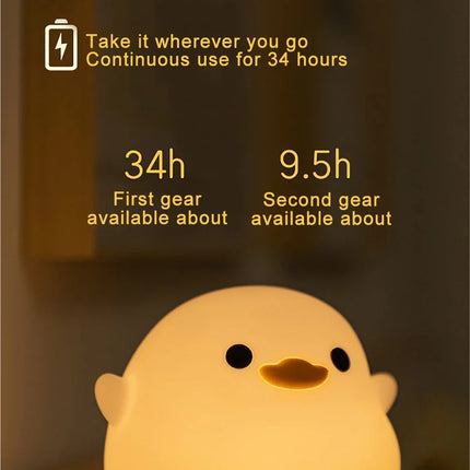 LED Night light Cute Duck Lamp — Soft Glow Bedside Light