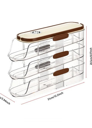 Egg Holder for Refrigerator Automatic Rolling