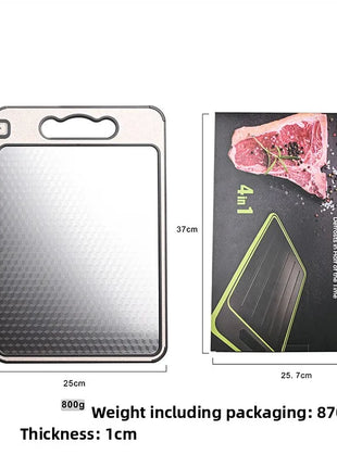 Stainless Steel Double-Sided Cutting Board