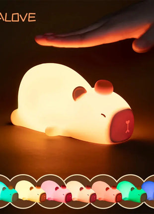 Capybara LED Night Light Alarm Clock