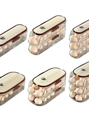 Egg Holder for Refrigerator Automatic Rolling