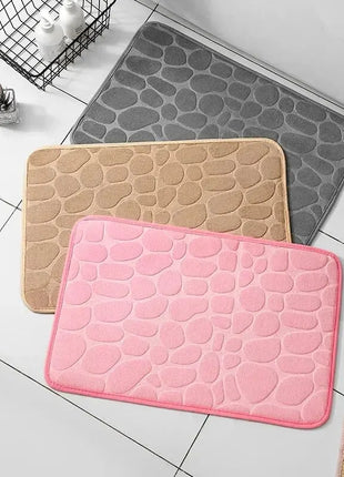 Embossed Pebble Anti-Slip Floor Mat – Bathroom & Living Room