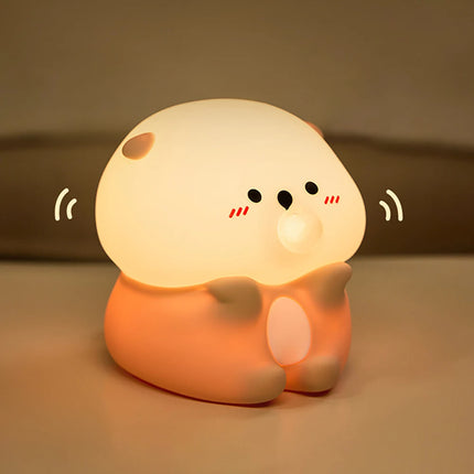 Cute Rabbit Touch Sensor LED Night Light — Soft Glow Bedside Light
